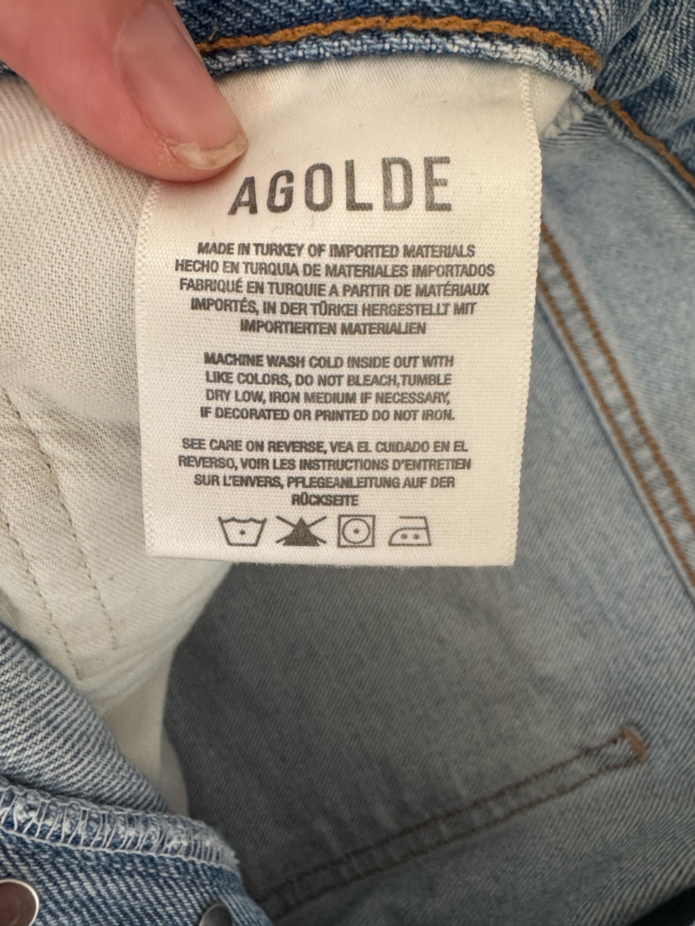 Agolde Midrise Straight Leg Jeans - Picture 3 of 3